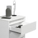 Mesa de Cabeceira 3 Gavetas com Pés Palito Woon Branco
