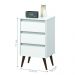 Mesa de Cabeceira Alecrim Retrô Branco