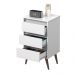 Mesa de Cabeceira Alecrim Retrô Branco
