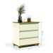 Mesa de Cabeceira Bernardo Off White  Freijo