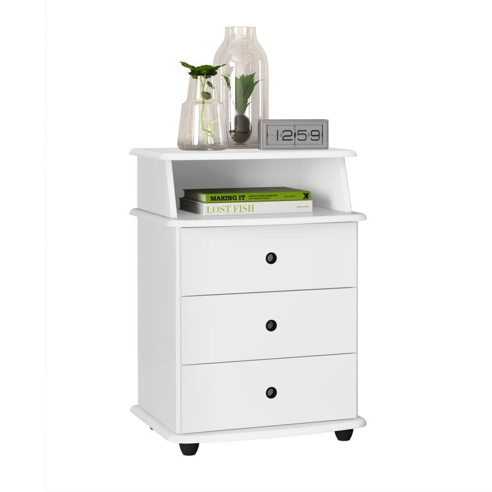 Mesa de Cabeceira Kansas Branco