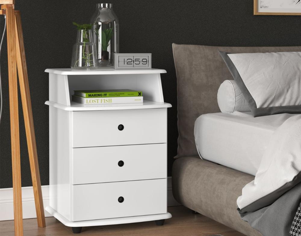 Mesa de Cabeceira Lux Branco