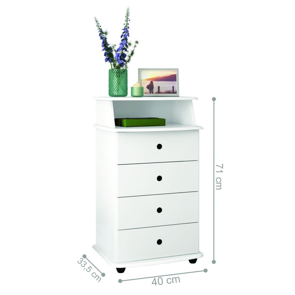 Mesa de Cabeceira Lux ll Branco