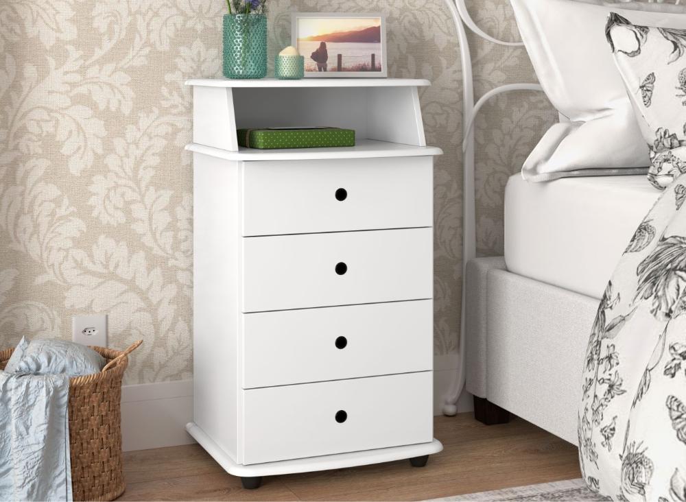 Mesa de Cabeceira Lux ll Branco