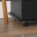 Mesa de Cabeceira Luxo com 3 Gavetas - Preto - EJ Móveis