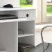 Mesa de Computador Escrivaninha com Gaveta Retrô Cantinho Estudo Escritório Quarto Pequeno – Viena - Branco - RPM
