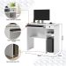 Mesa de Computador Escrivaninha com Gaveta Retrô Cantinho Estudo Escritório Quarto Pequeno – Viena - Branco - RPM