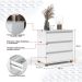 Mini Cômoda para Quarto 3 Gavetas Prisma Branco