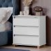Mini Cômoda para Quarto 3 Gavetas Prisma Branco