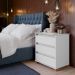 Mini Cômoda para Quarto 3 Gavetas Prisma Branco