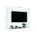 Painel para TV Ebano Branco