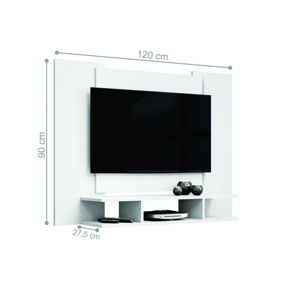 Painel para TV Ebano Branco