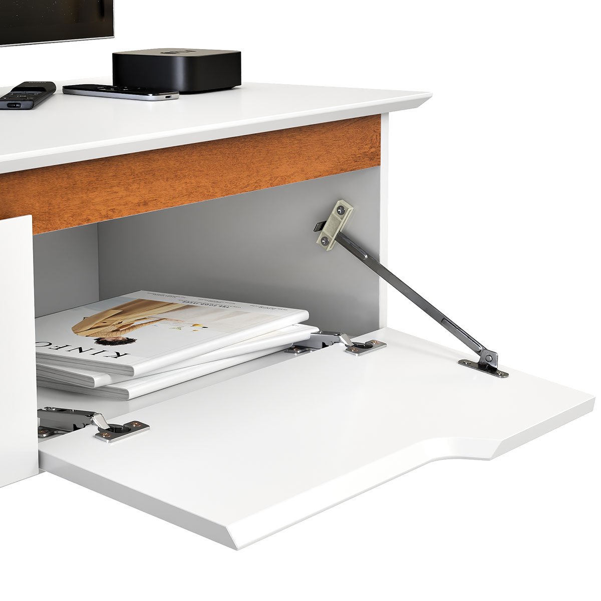 Rack Aparador Suspenso Flex com 2 Portas Flop Branco