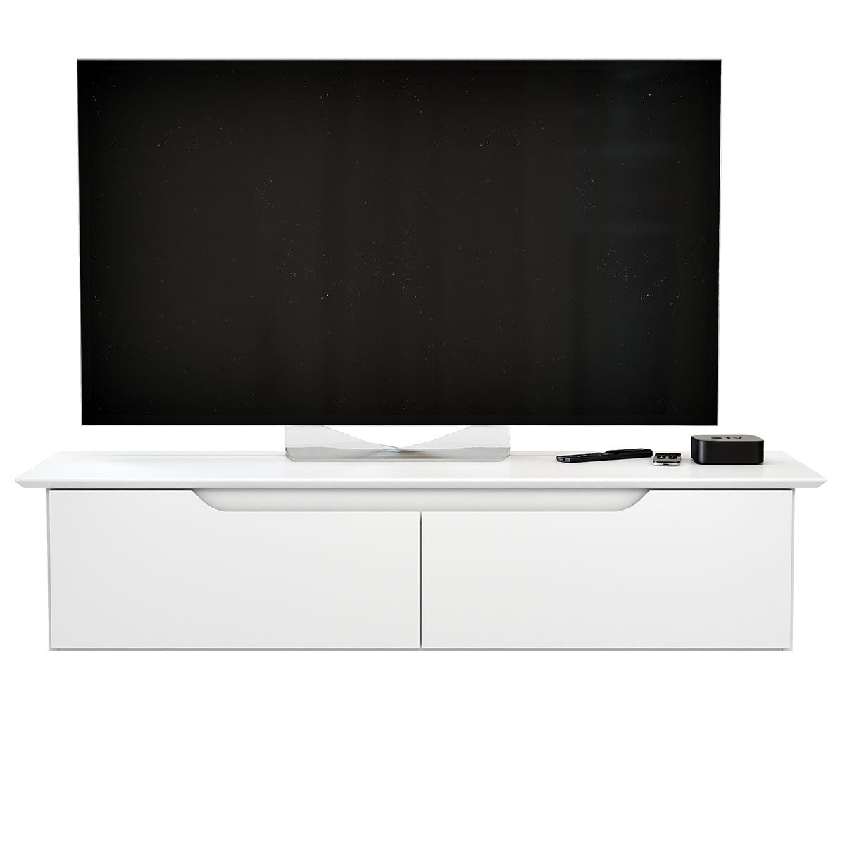 Rack Aparador Suspenso Flex com 2 Portas Flop Branco