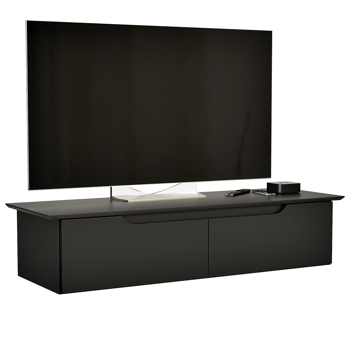 Rack Aparador Suspenso Flex com 2 Portas Flop Preto