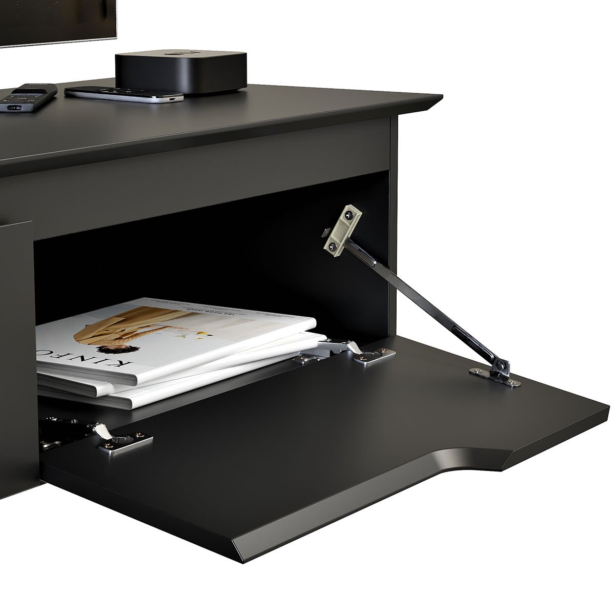 Rack Aparador Suspenso Flex com 2 Portas Flop Preto