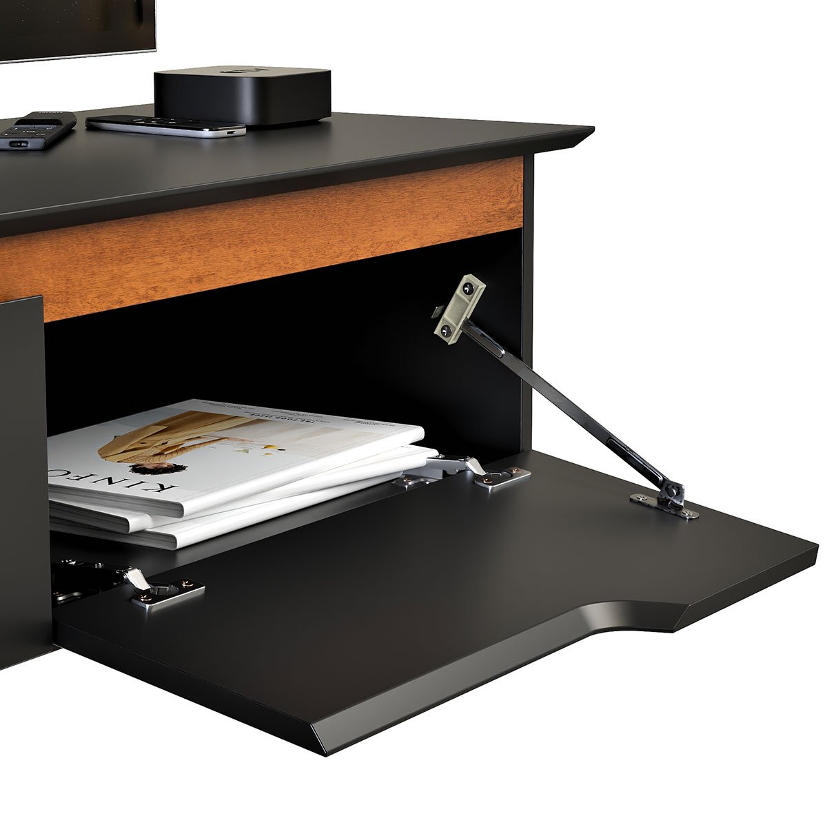 Rack Aparador Suspenso Flex com 2 Portas Flop Preto