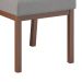 Conjunto com 2 Cadeiras Sofia I Cinza e Castanho