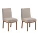 Conjunto com 2 Cadeiras Sofia Nogueira e Cru