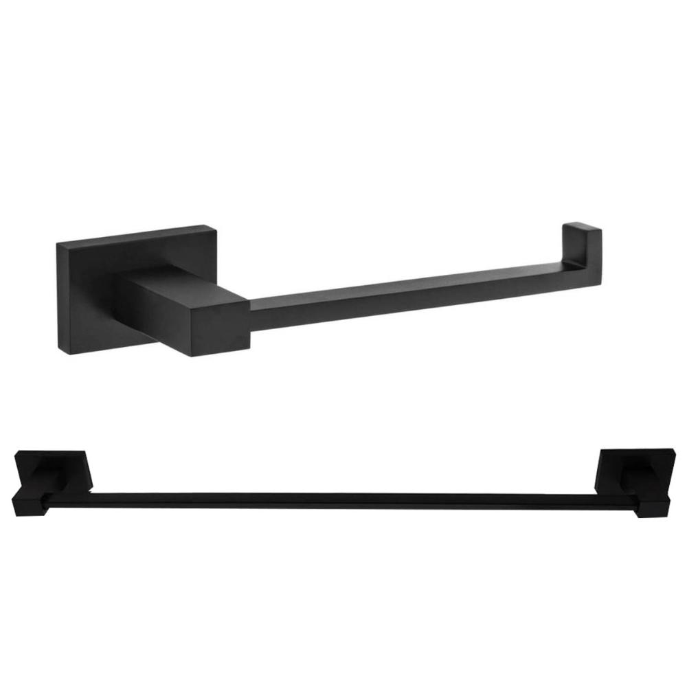 Conjunto Suporte Porta Toalha para Banho e Papeleira Porta P