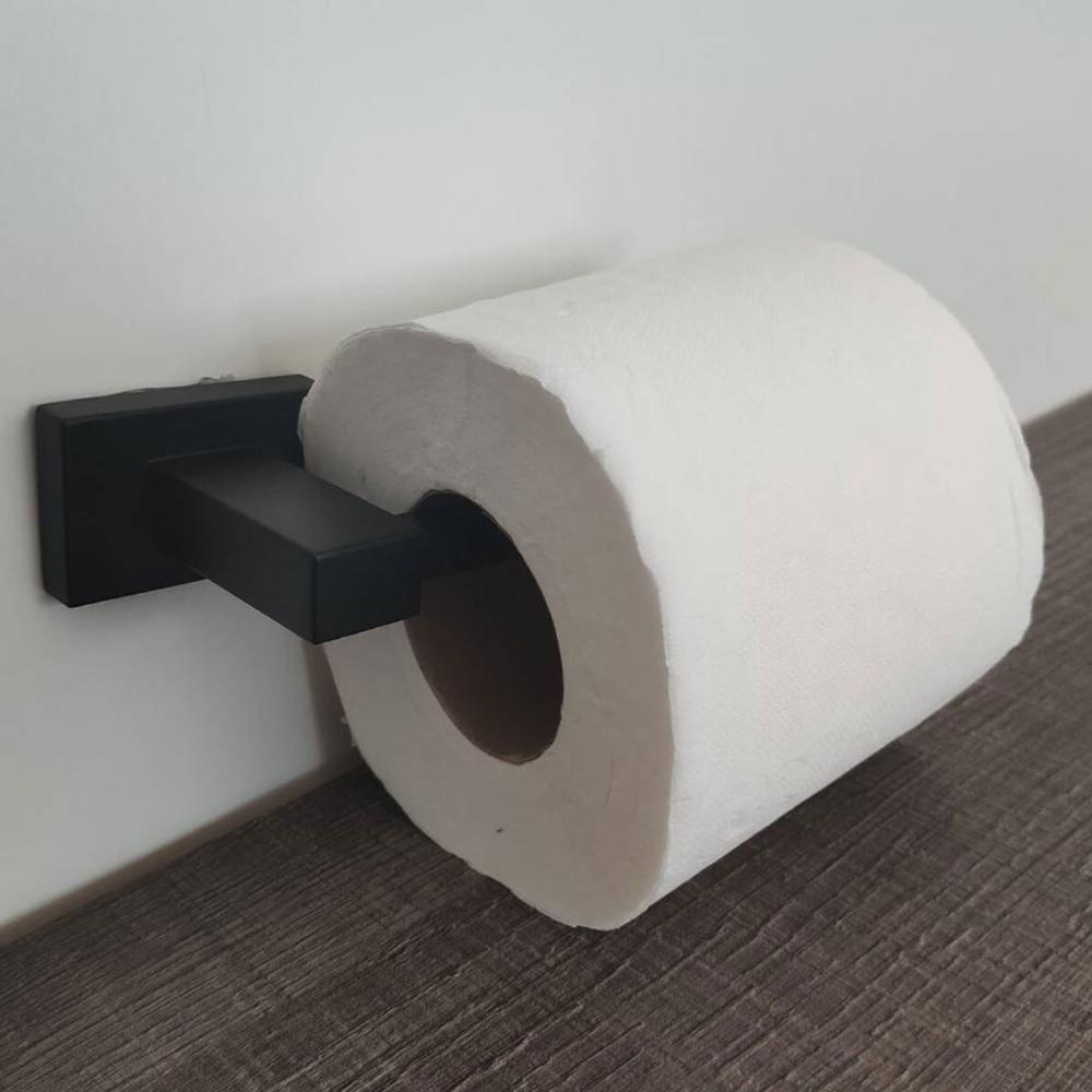 Conjunto Suporte Porta Toalha para Banho e Papeleira Porta P