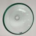 Cuba De Vidro Verde Para Banheiro Lavabo Redondo Cuba de Apoio 30cm