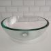Cuba De Vidro Verde Para Banheiro Lavabo Redondo Cuba de Apoio 30cm