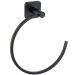 Suporte Para Toalha de Rosto Porta Toalheiro De Argola Quadrada Preto