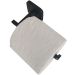 Suporte Porta Papel Higiênico De Parede Quadrado Para Banheiro Preto