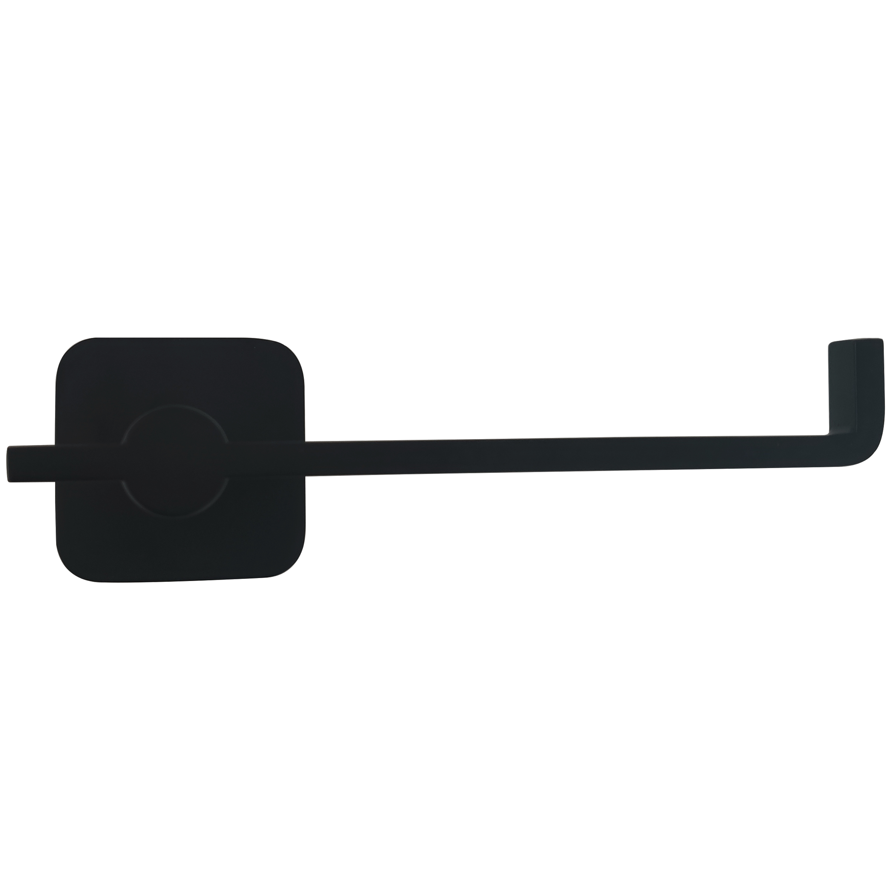 Suporte Porta Papel Higiênico De Parede Quadrado Para Banheiro Preto
