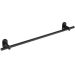 Suporte Toalha Banheiro Toalheiro De Parede 59cm Oval Preto