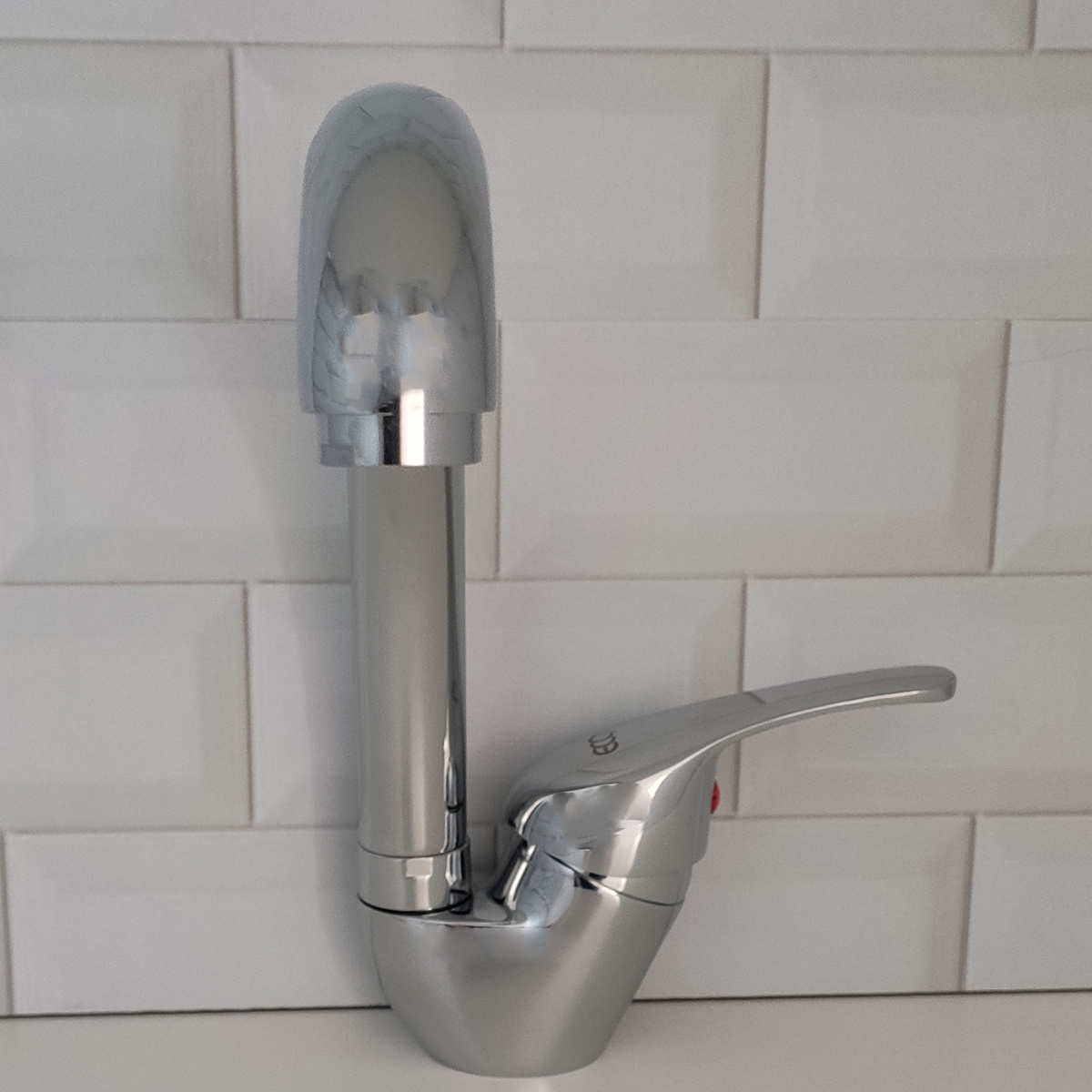 Torneira Bica Alta De Latão Cromado Monocomando Para Cozinha Eco Metais