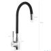 Torneira Gourmet Flexível De Balcão Monocomando Cozinha Bica Preta