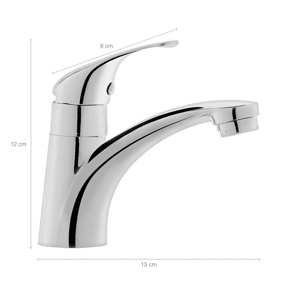 Torneira de Mesa ou Bancada Alavanca Água Fria Banheiro Lavabo