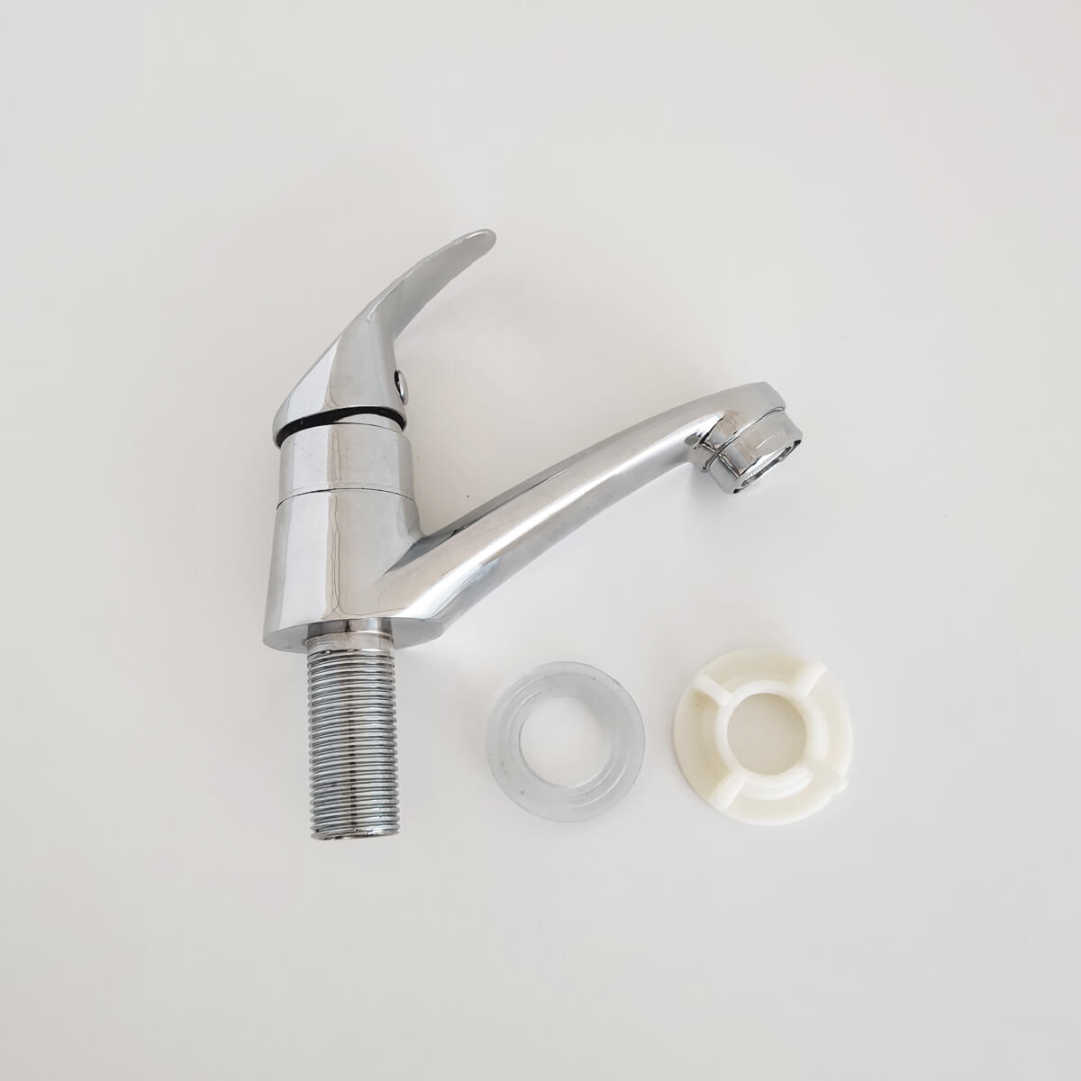 Torneira de Mesa para Banheiro Água Fria com Alavanca Cromado Eco
