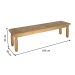 Banco Corona Cera Mel 180 cm
