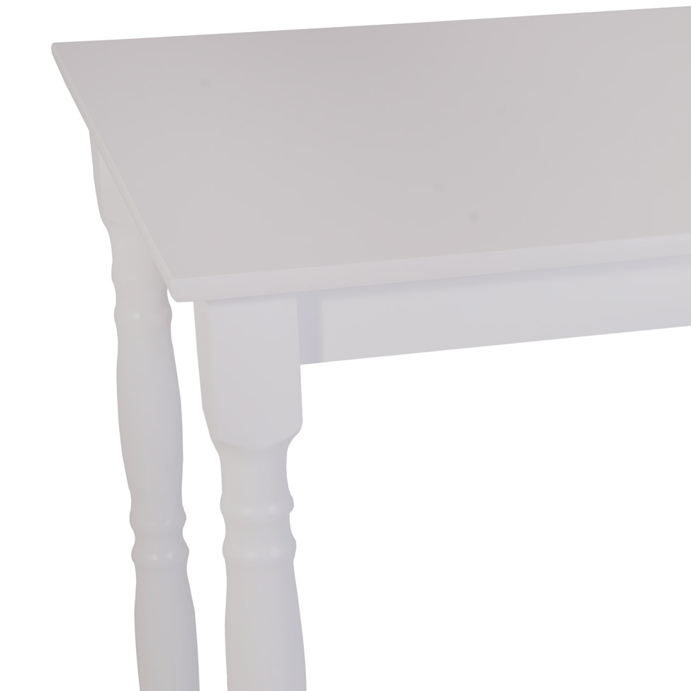 Mesa de Jantar Retangular Dalas Branco 110 cm