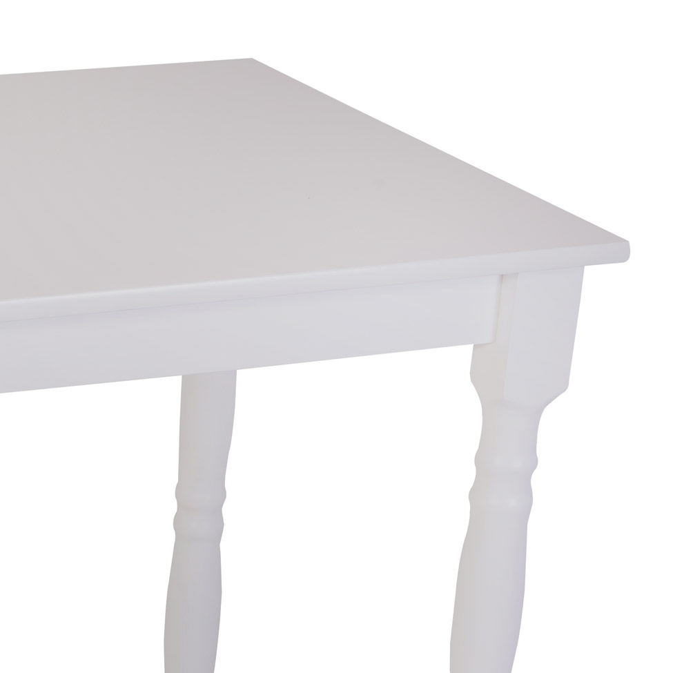 Mesa de Jantar Retangular Dalas Branco 110 cm