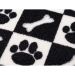 Capacho Antiderrapante Clean 29 Preto-Branco 0,45X0,75M