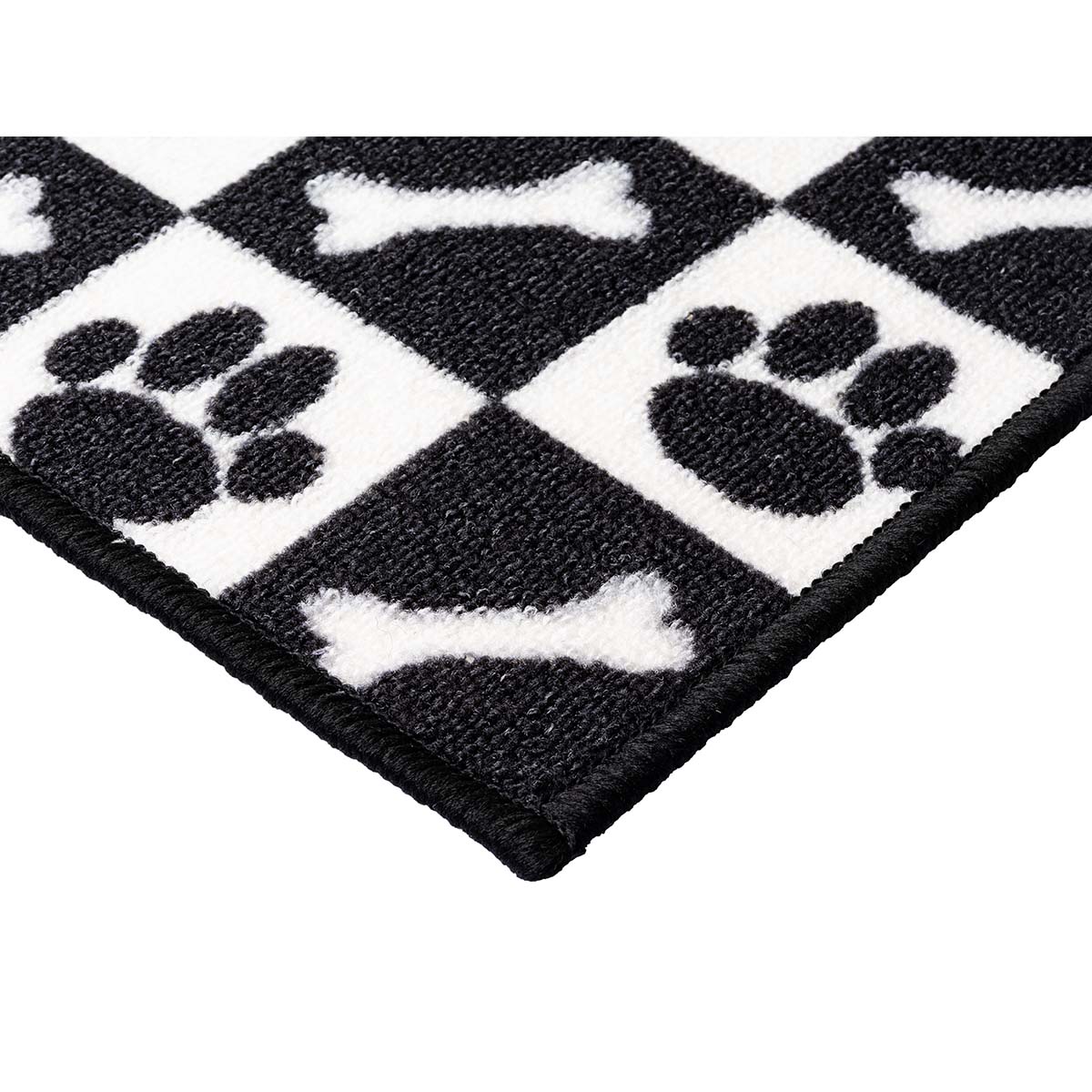 Capacho Antiderrapante Clean 29 Preto-Branco 0,45X0,75M