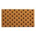 Capacho Fibra de Coco Estampado 25 Bege-Preto 0,33X0,60M