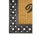 Capacho Fibra de Coco Prime 21 Bege-Preto 0,45X0,75M