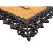 Capacho Fibra de Coco Prime 24 Bege-Preto 0,45X0,75M