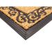 Capacho de Borracha Alagoas 02 Bege-Preto 0,33X0,60M