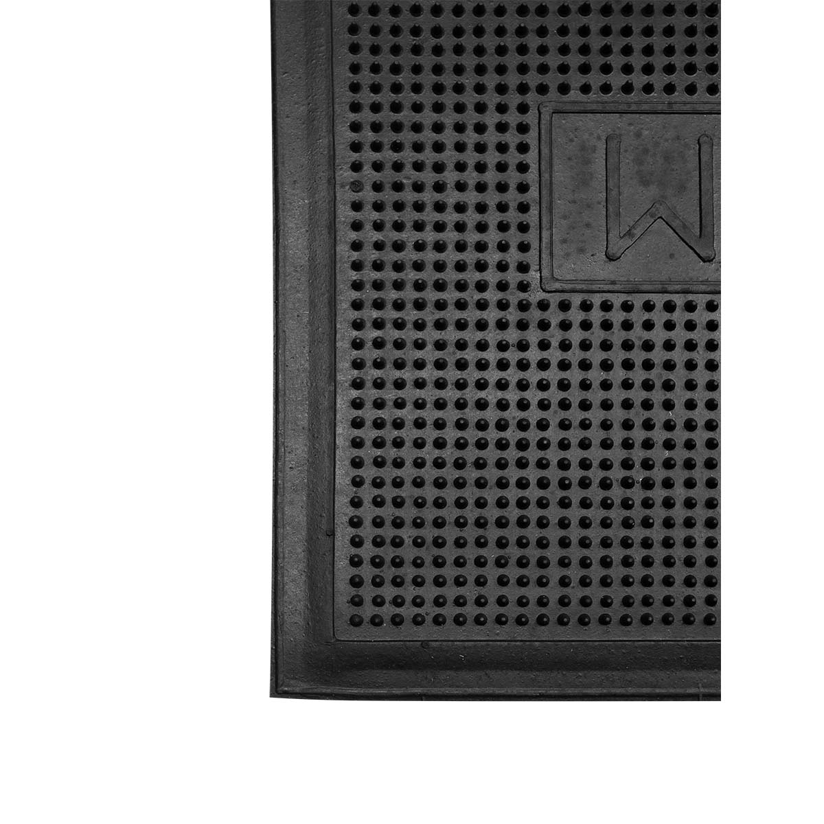 Capacho de Borracha Antiderrapante Ecco 23 Preto 0,40X0,60M