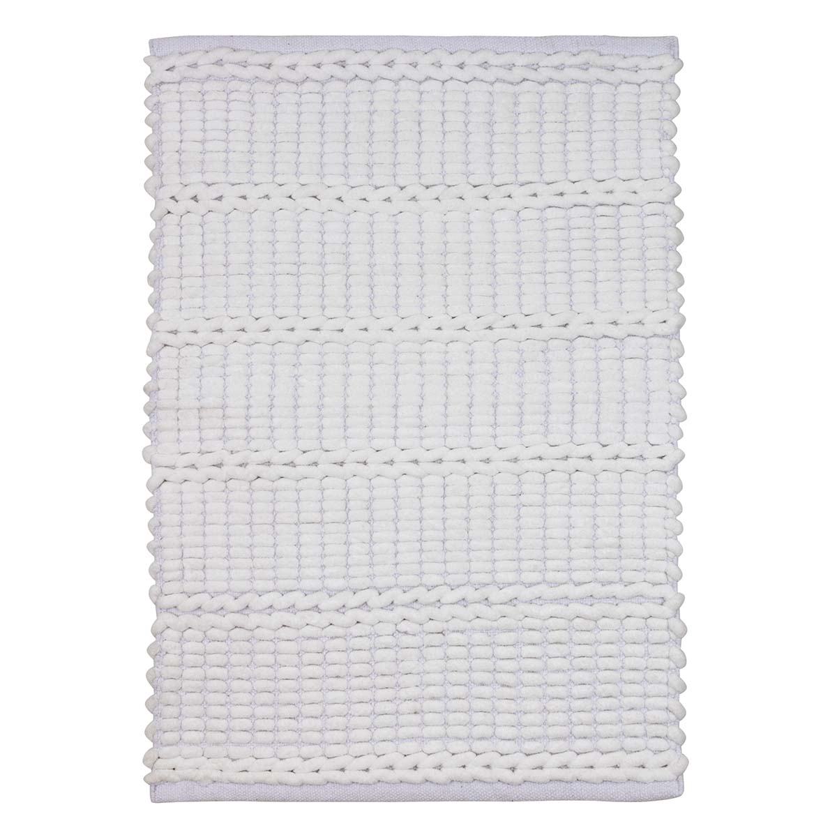 Tapete Banheiro Antiderrapante Caribe 01 Branco 0,50X0,70M