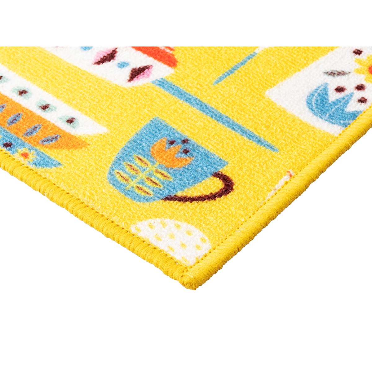Tapete Cozinha Antiderrapante Clean 22 Amarelo 0,40X0,60M
