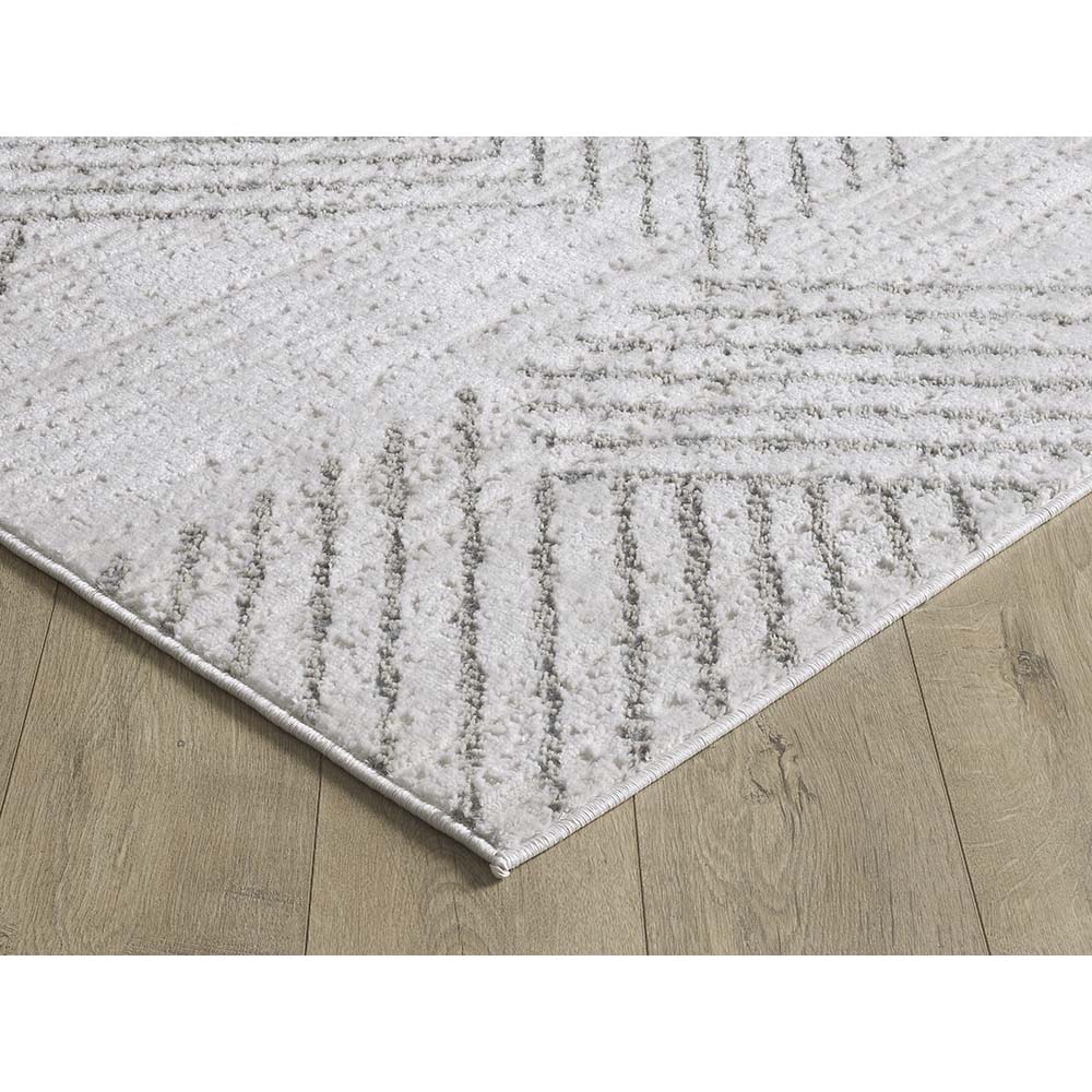 Tapete Dixon 03 Bege-Cinza 0,50X1,00M - Edantex