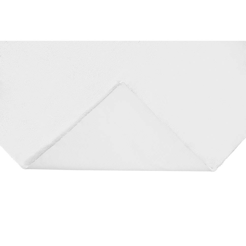 Tapete Felpudo Aconchego 01 Branco 0,50X0,80M - Edantex
