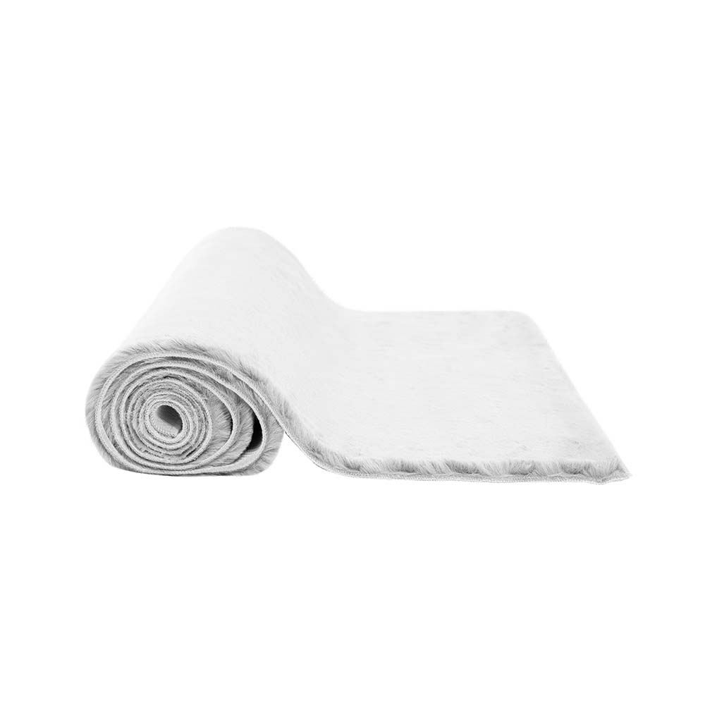 Tapete Felpudo Aconchego 01 Branco 0,50X0,80M - Edantex